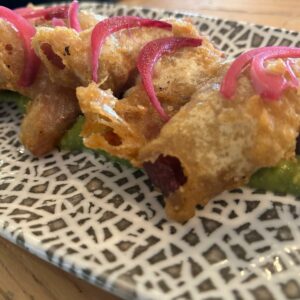 Ración de Morrito en tempura con Guacamole